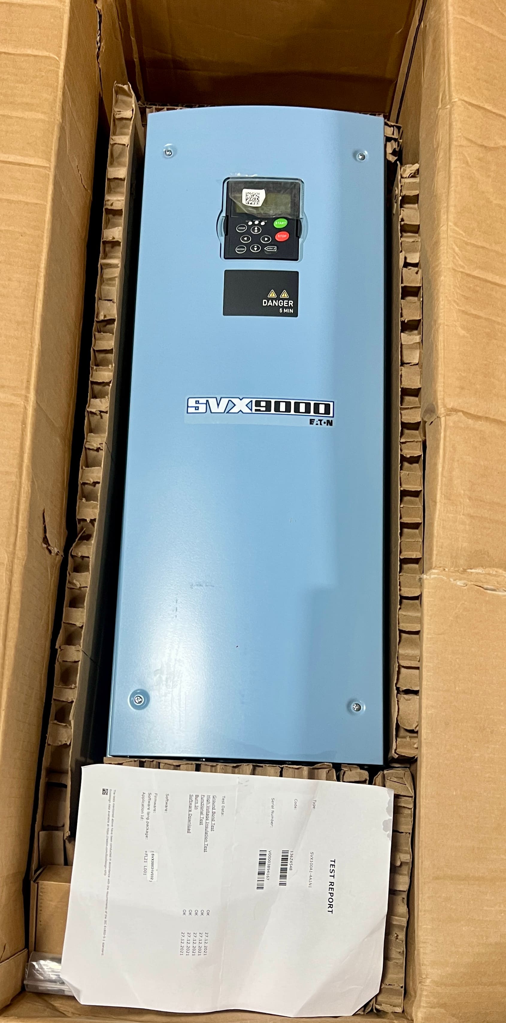 Eaton SVX100A1-4A1N1 Variable Frequency Drive, 100HP 480V, 2024 Vintage