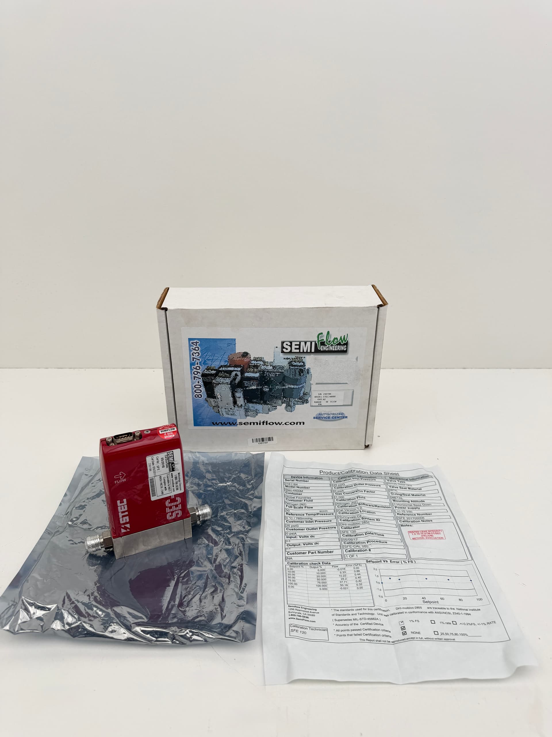 Horiba STEC SEC-4400M Mass Flow Controller, N2, 50SCCM