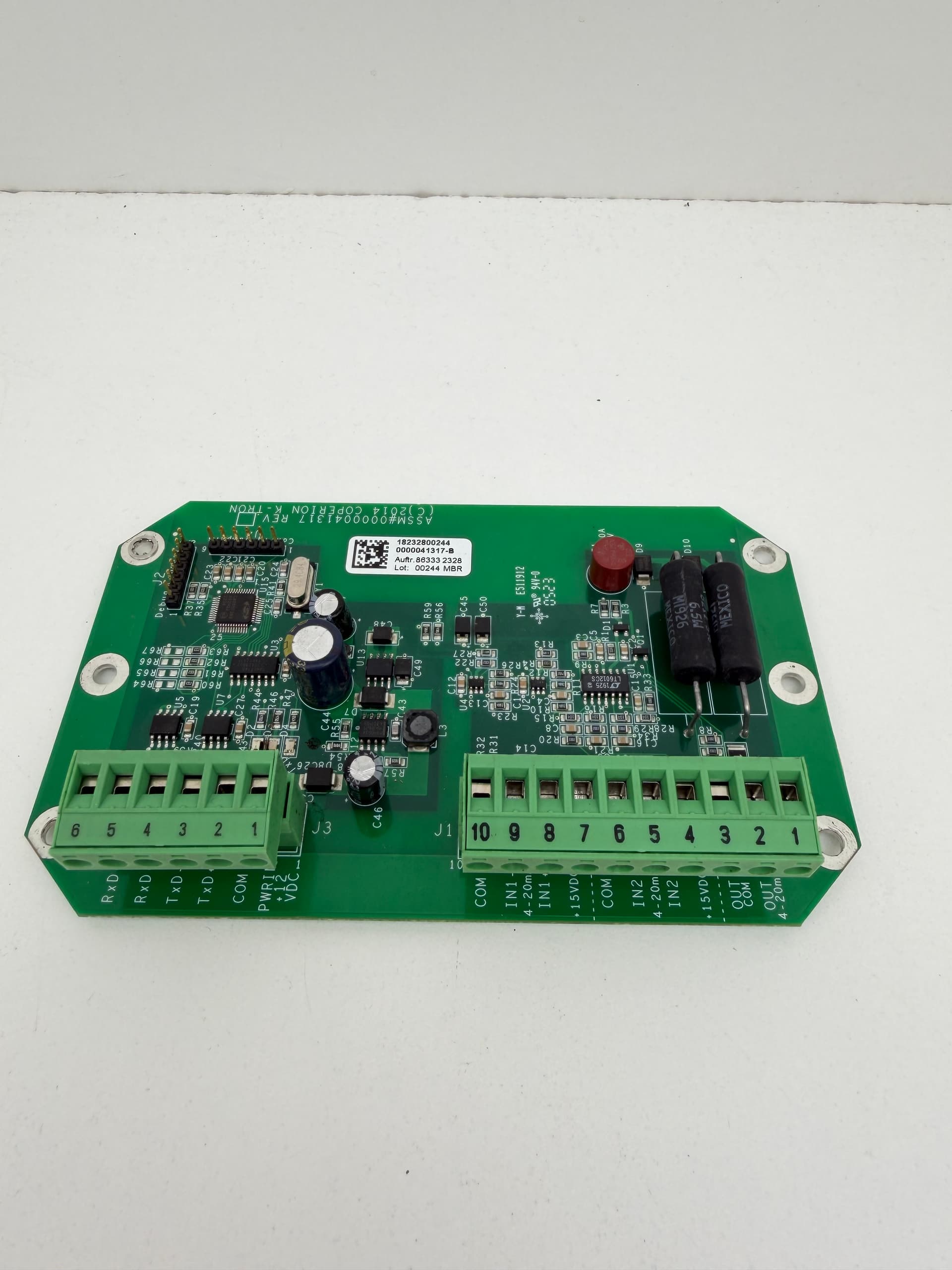 Coperion K-Tron ASSM#0000041317-B Control PCB Circuit Board 86333 2328